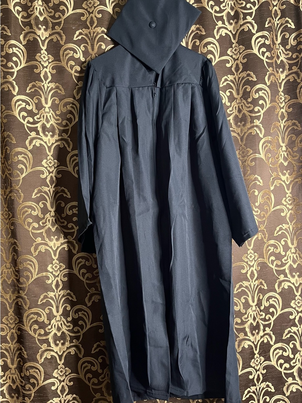 Oak Hall Classic Black Graduation Gown with Square Cap 5’9 - 5’11